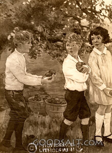 Children with Apples