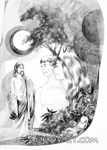 Christ With Adam and Eve at Creation