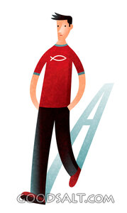 Christian Man Walking