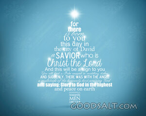 Christmas Tree With Bible Verse