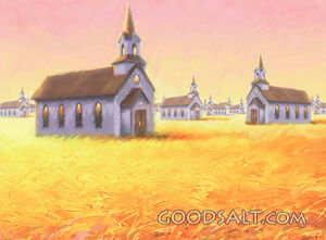 Churches in Wheat Field
