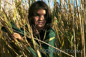 Close-Up of Girl in Wheat Field
