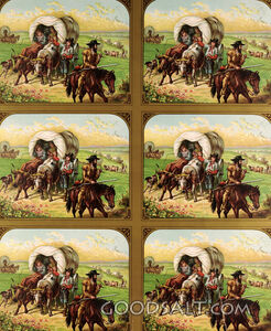 Covered Wagon on Trail