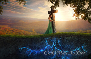 Cross and Glowing Roots