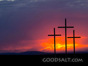 Crosses at Sunset