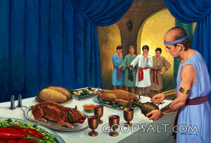 Daniel and His Friends - the Kings's Food