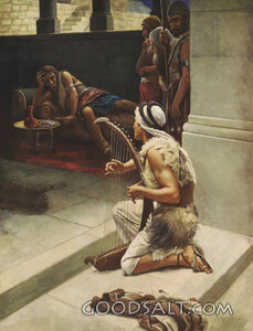 David Playing Before Saul