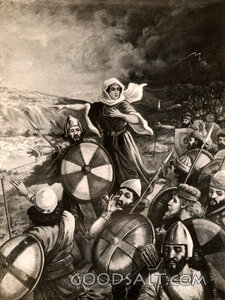 Deborah and Barak with Israel