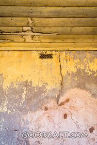 decaying interior wall