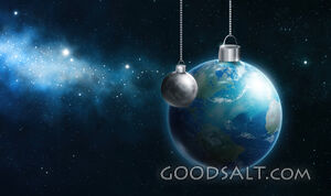 Earth and Moon Ornaments