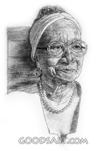Elderly Woman Graphite