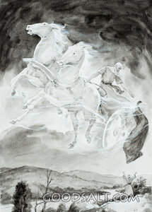 Elijah Throws Elisha His Cloak