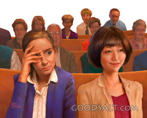 Embarrassed Church Member