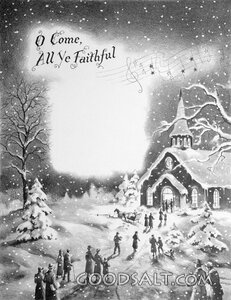 Empty Frame for Christmas Carols