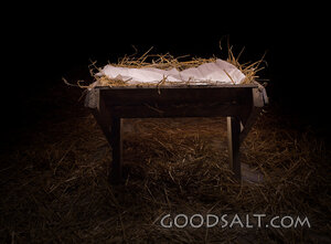 Empty Manger at Night