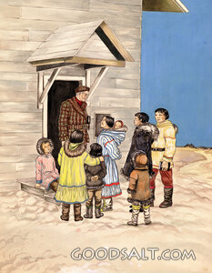Eskimo Family Visits Missionary