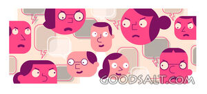 Faces Friendly and Hostile 