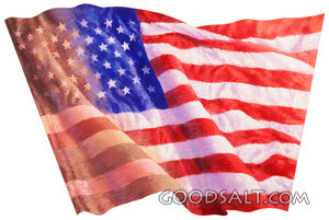 Fading American Flag