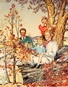 Family in the Woods-Nutting