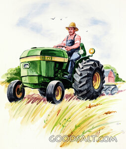 Farmer on Tractor