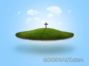 Floating Island With Cross