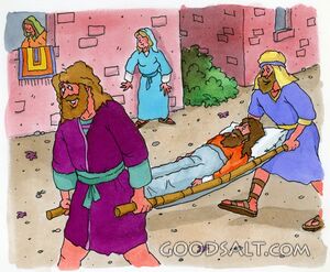 Friends Bring a Paralyzed Man to Jesus