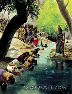 Gideon Tests His Soldiers