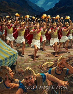 Gidion's Soldiers With Trumpets and Torches