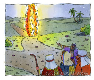 God Sends Pillars of Cloud and Fire
