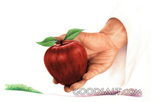 Hand Handing an Apple