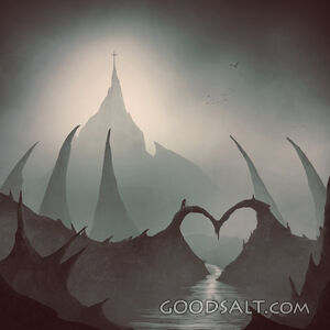 Heart Bridge Leads to a Cross