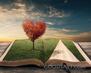 Heart Tree on a Bible