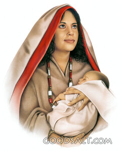 Hebrew Woman Holding Baby
