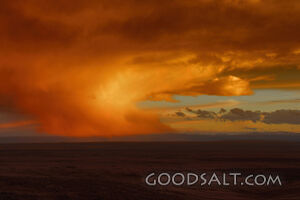IDAHO. Boise. Sunset over Boise valley from Bonneville Point