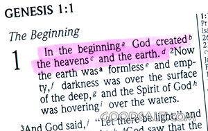 In the Beginning Bible Verse