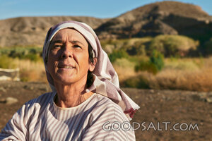 Isrealite Woman Poses for a Picture Looking Up