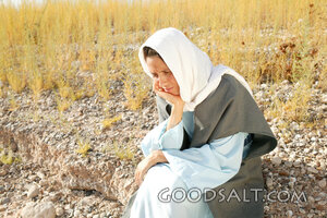 Isrealite Woman Sitting Looking Pensive