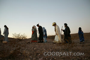 Isrealites Walking Through Desert