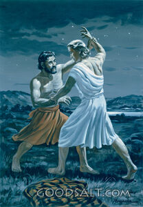 Jacob's Struggle With Angel of God