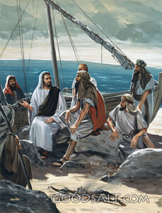 Jesus Along the Sea of Galilee