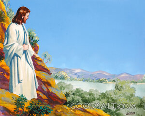 Jesus by the Jordan River