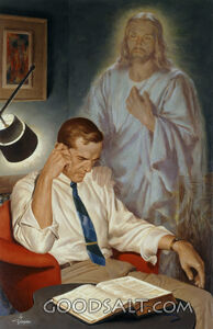 Jesus Comforting a Frustrated Man