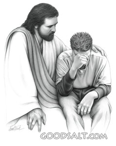 Jesus Consoles a Young Man