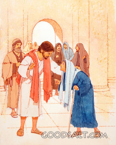 Jesus Heals the Crippled Woman