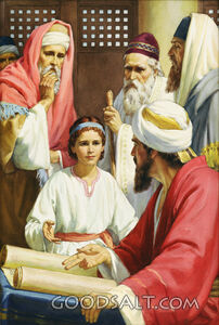 Jesus in the Temple at Age of Twelve