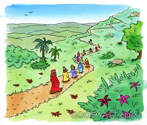 Jesus Leads the Disciples to Bethany