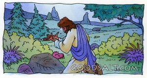 Jesus Prays on the Mount of Olives