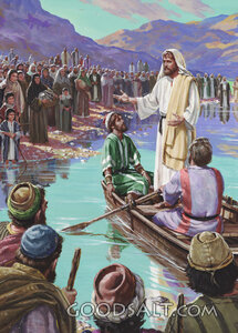 Jesus Preaching From the Boat 