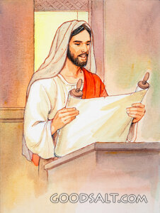 Jesus Reads in the Synagogue