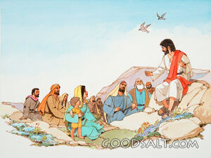 Jesus Teaches the People